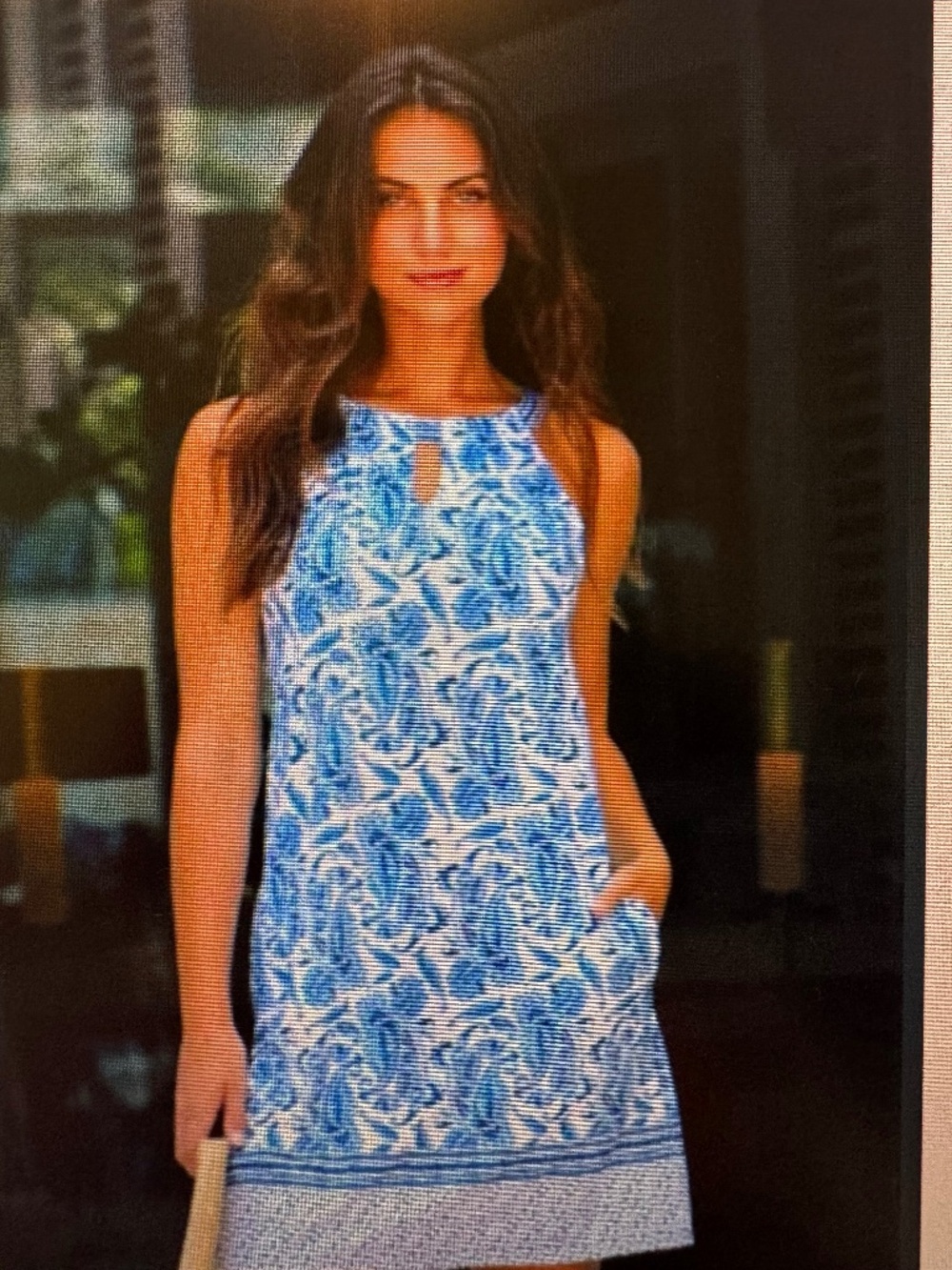 Cabana Life Blue Paisley Halther Dress